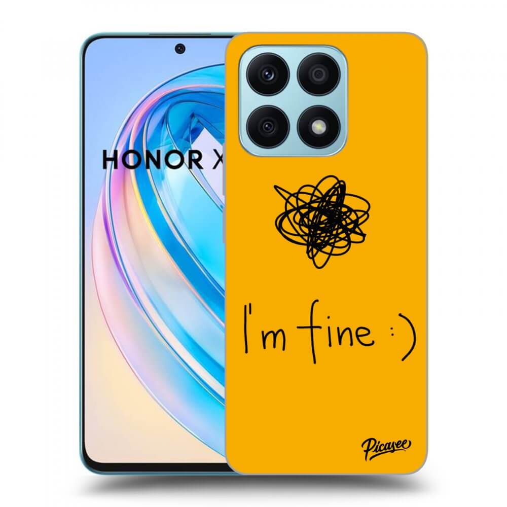 Picasee silikonska prozirna maskica za Honor X8a - I am fine