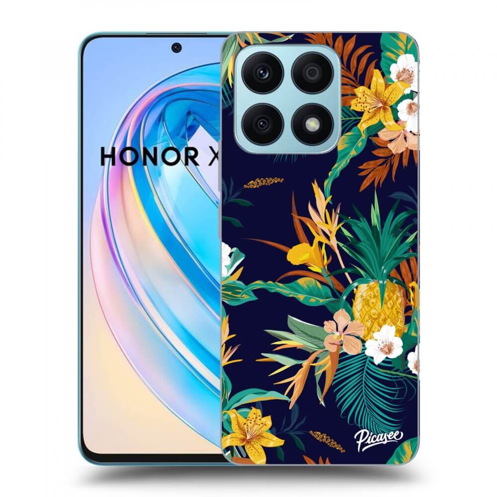Picasee silikonska prozirna maskica za Honor X8a - Pineapple Color