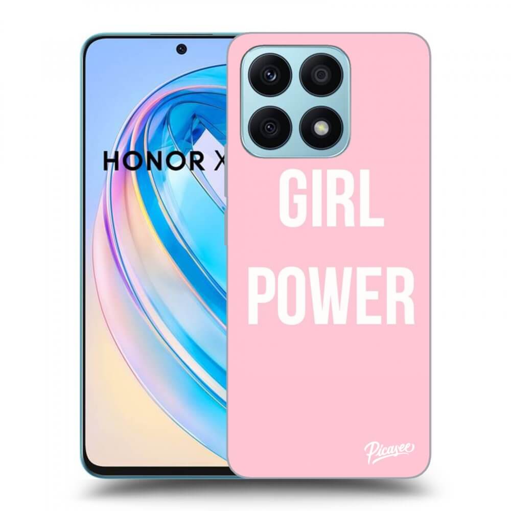 Picasee crna silikonska maskica za Honor X8a - Girl power