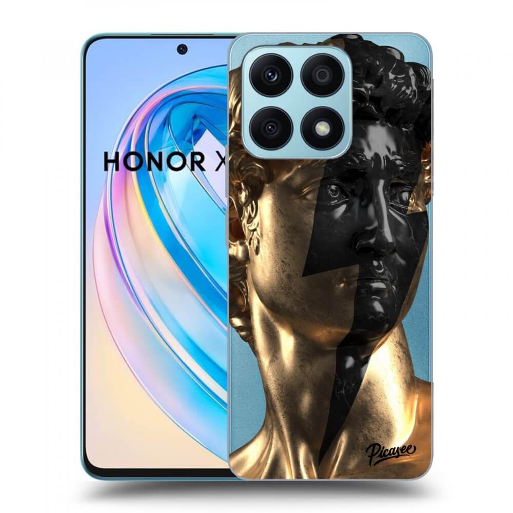 Picasee silikonska prozirna maskica za Honor X8a - Wildfire - Gold