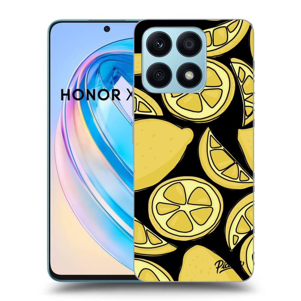 Picasee crna silikonska maskica za Honor X8a - Lemon