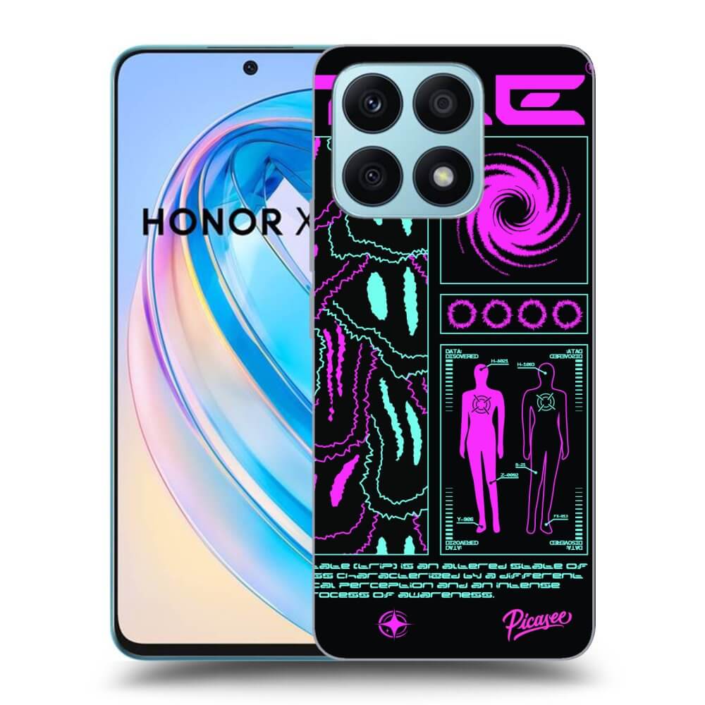 Picasee crna silikonska maskica za Honor X8a - HYPE SMILE