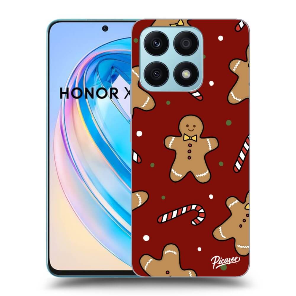 Picasee silikonska prozirna maskica za Honor X8a - Gingerbread 2