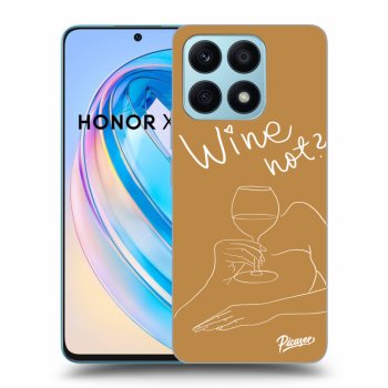 Picasee silikonska prozirna maskica za Honor X8a - Wine not