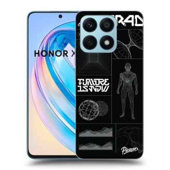 Picasee silikonska prozirna maskica za Honor X8a - BLACK BODY