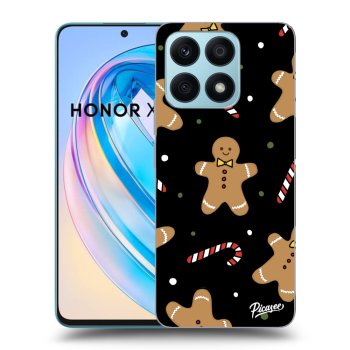 Picasee crna silikonska maskica za Honor X8a - Gingerbread