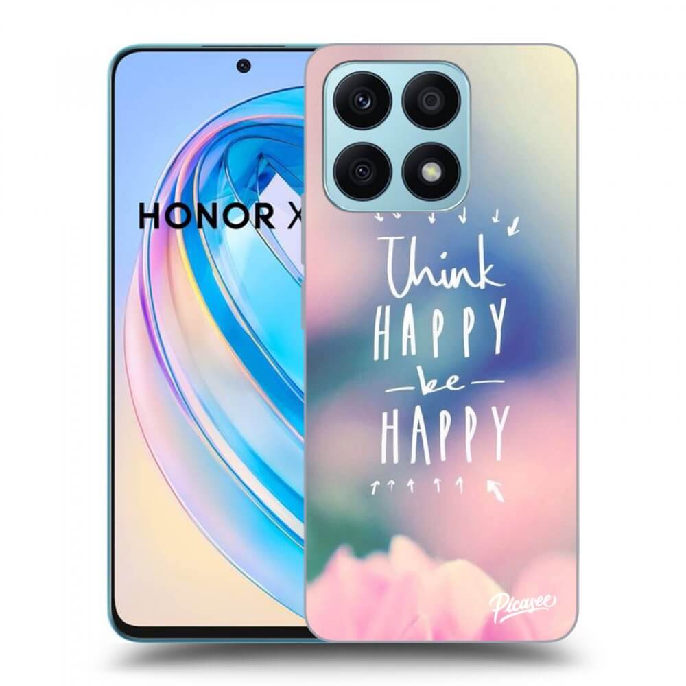 Picasee silikonska prozirna maskica za Honor X8a - Think happy be happy