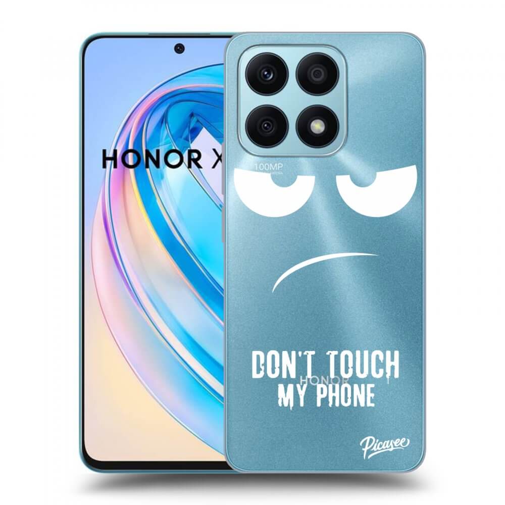 Picasee silikonska prozirna maskica za Honor X8a - Don't Touch My Phone