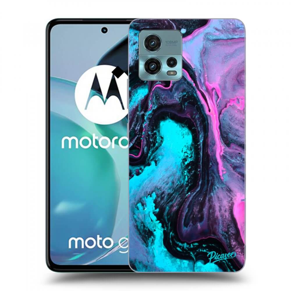 Picasee crna silikonska maskica za Motorola Moto G72 - Lean 2