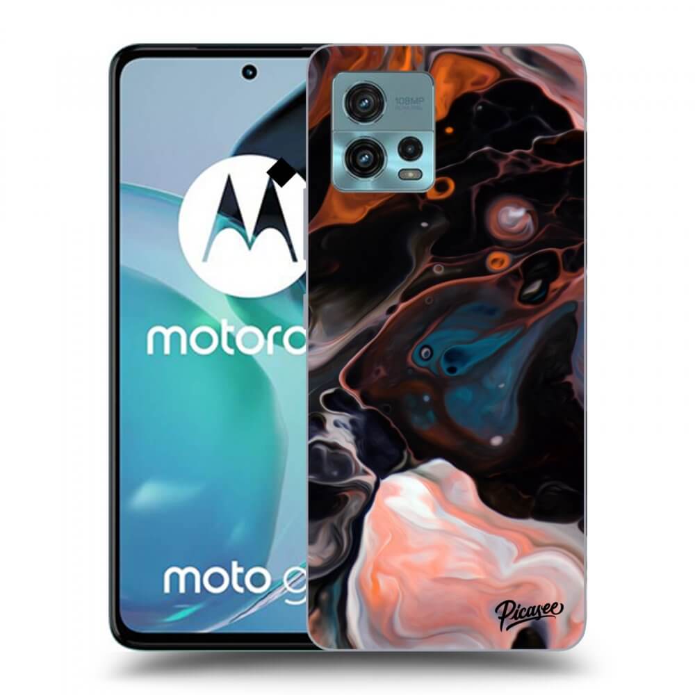 Picasee silikonska prozirna maskica za Motorola Moto G72 - Cream