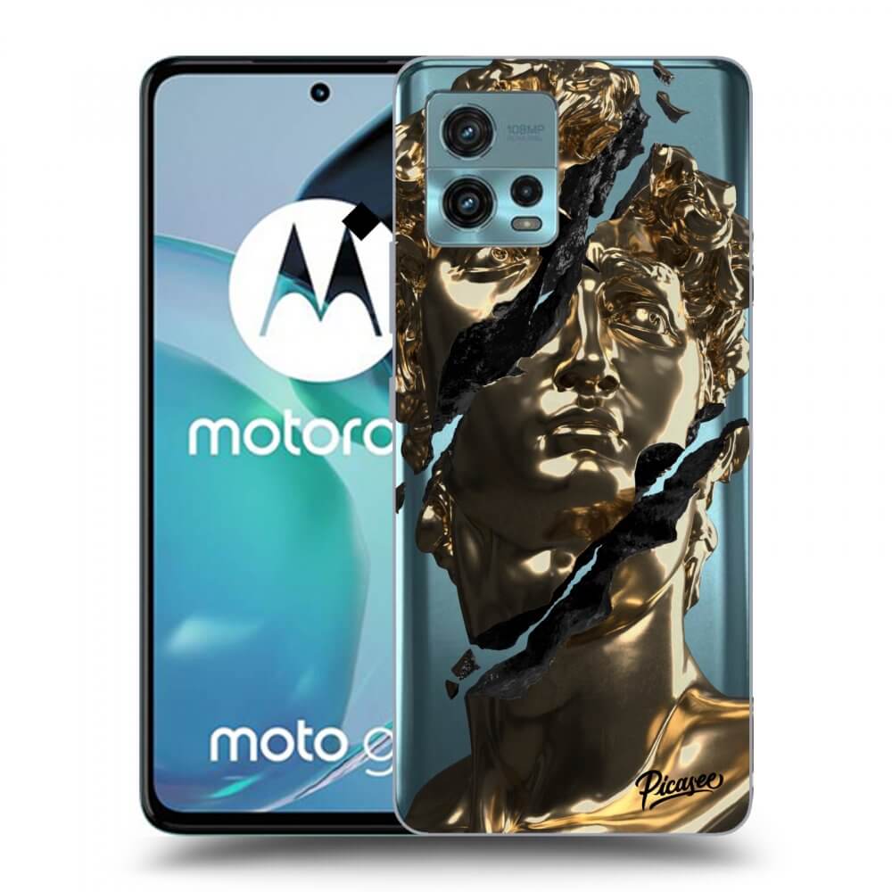 Picasee silikonska prozirna maskica za Motorola Moto G72 - Golder