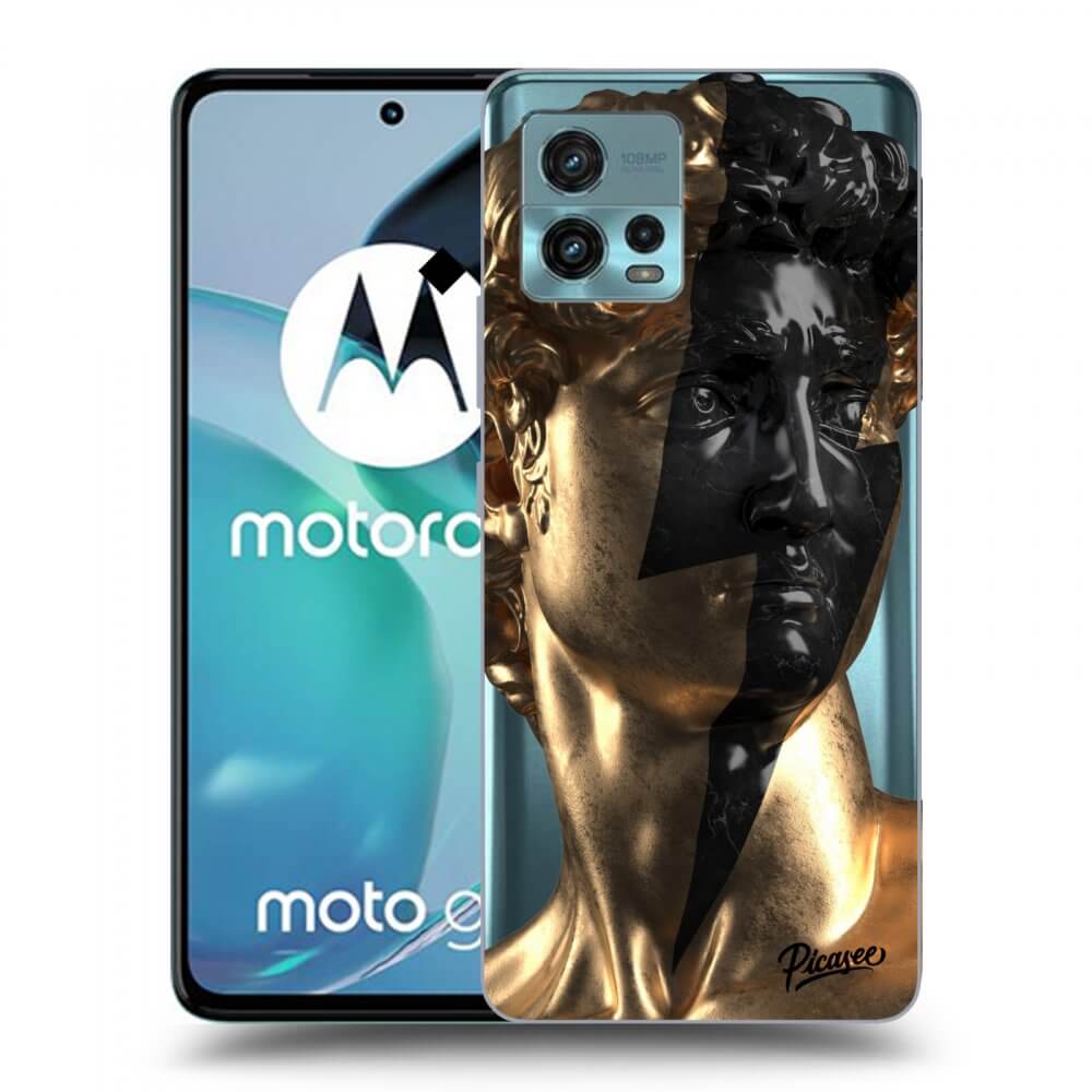 Picasee silikonska prozirna maskica za Motorola Moto G72 - Wildfire - Gold