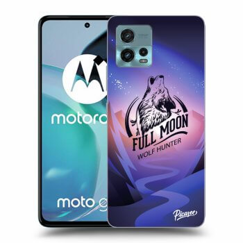 Picasee crna silikonska maskica za Motorola Moto G72 - Wolf
