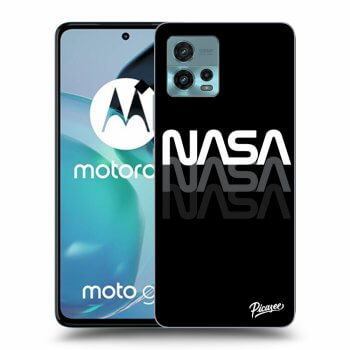 Picasee crna silikonska maskica za Motorola Moto G72 - NASA Triple