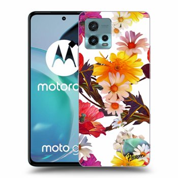 Picasee crna silikonska maskica za Motorola Moto G72 - Meadow