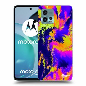 Picasee silikonska prozirna maskica za Motorola Moto G72 - Burn