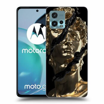 Picasee crna silikonska maskica za Motorola Moto G72 - Golder