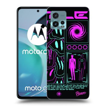 Picasee crna silikonska maskica za Motorola Moto G72 - HYPE SMILE