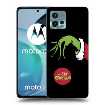 Picasee crna silikonska maskica za Motorola Moto G72 - Grinch