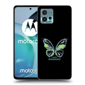 Picasee silikonska prozirna maskica za Motorola Moto G72 - Diamanty Blue