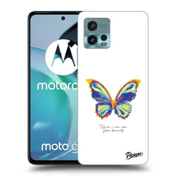Picasee crna silikonska maskica za Motorola Moto G72 - Diamanty White