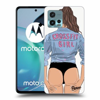 Picasee crna silikonska maskica za Motorola Moto G72 - Crossfit girl - nickynellow