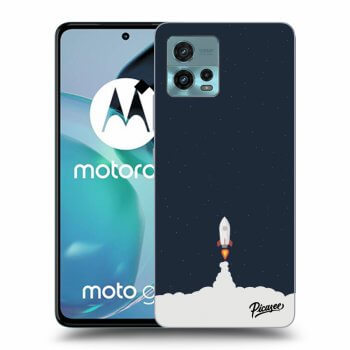 Picasee crna silikonska maskica za Motorola Moto G72 - Astronaut 2