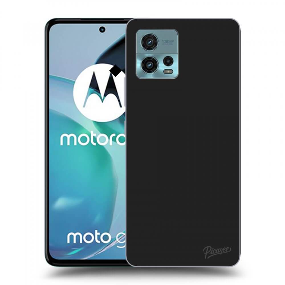 Picasee crna silikonska maskica za Motorola Moto G72 - Clear