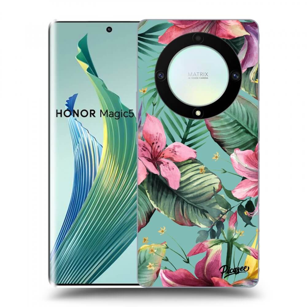 Picasee crna silikonska maskica za Honor Magic5 Lite 5G - Hawaii