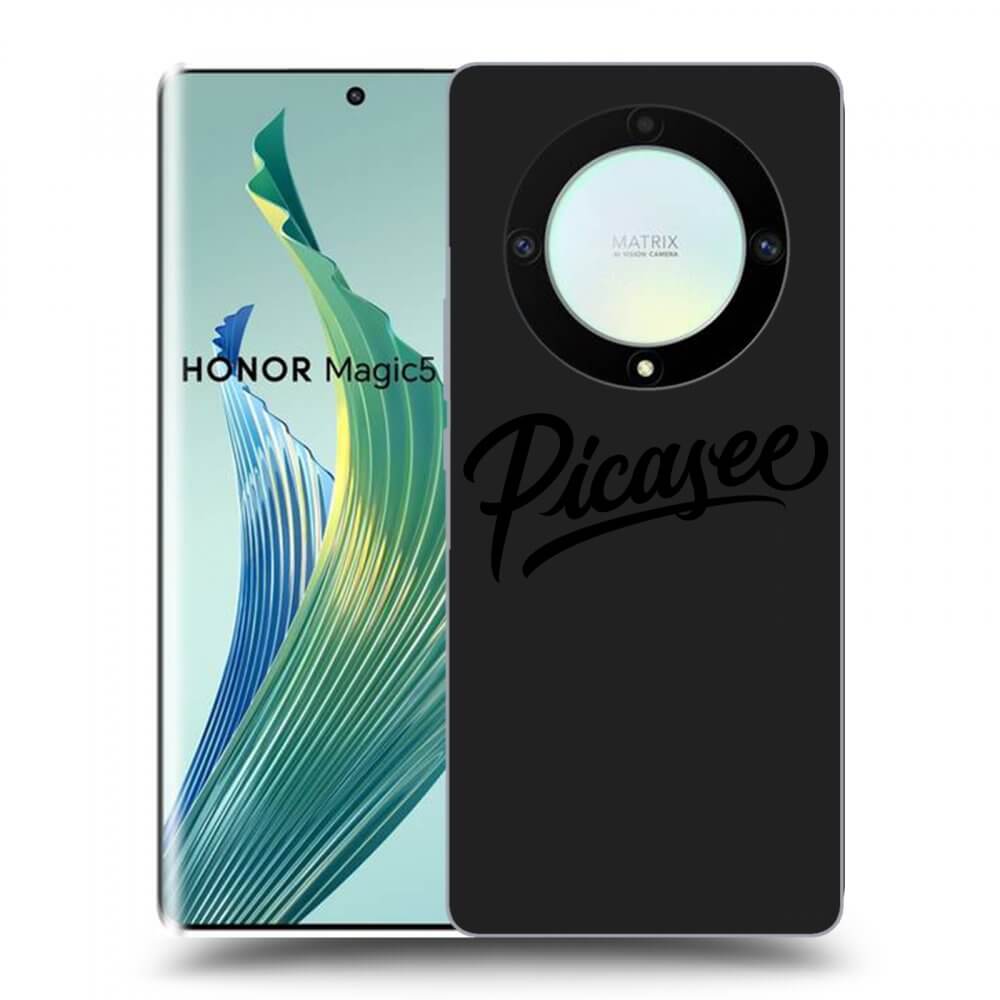 Picasee crna silikonska maskica za Honor Magic5 Lite 5G - Picasee - black