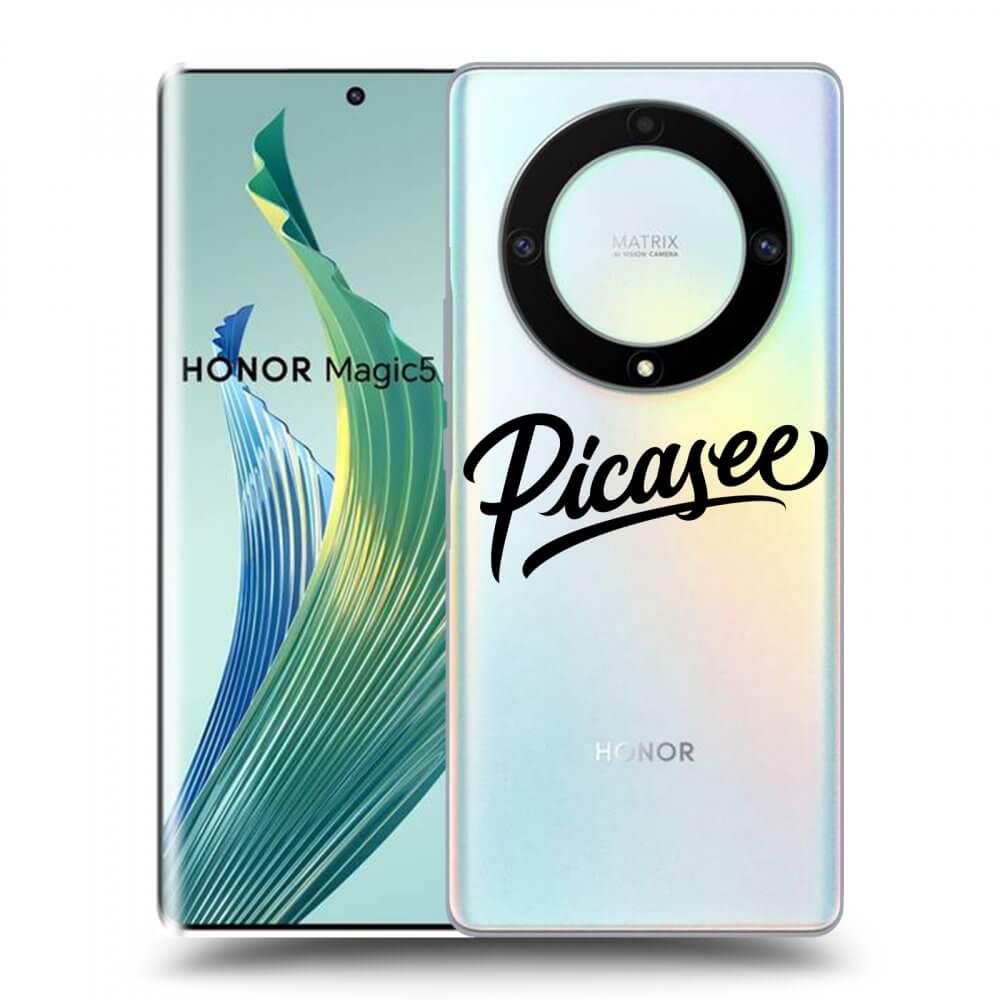 Picasee silikonska prozirna maskica za Honor Magic5 Lite 5G - Picasee - black