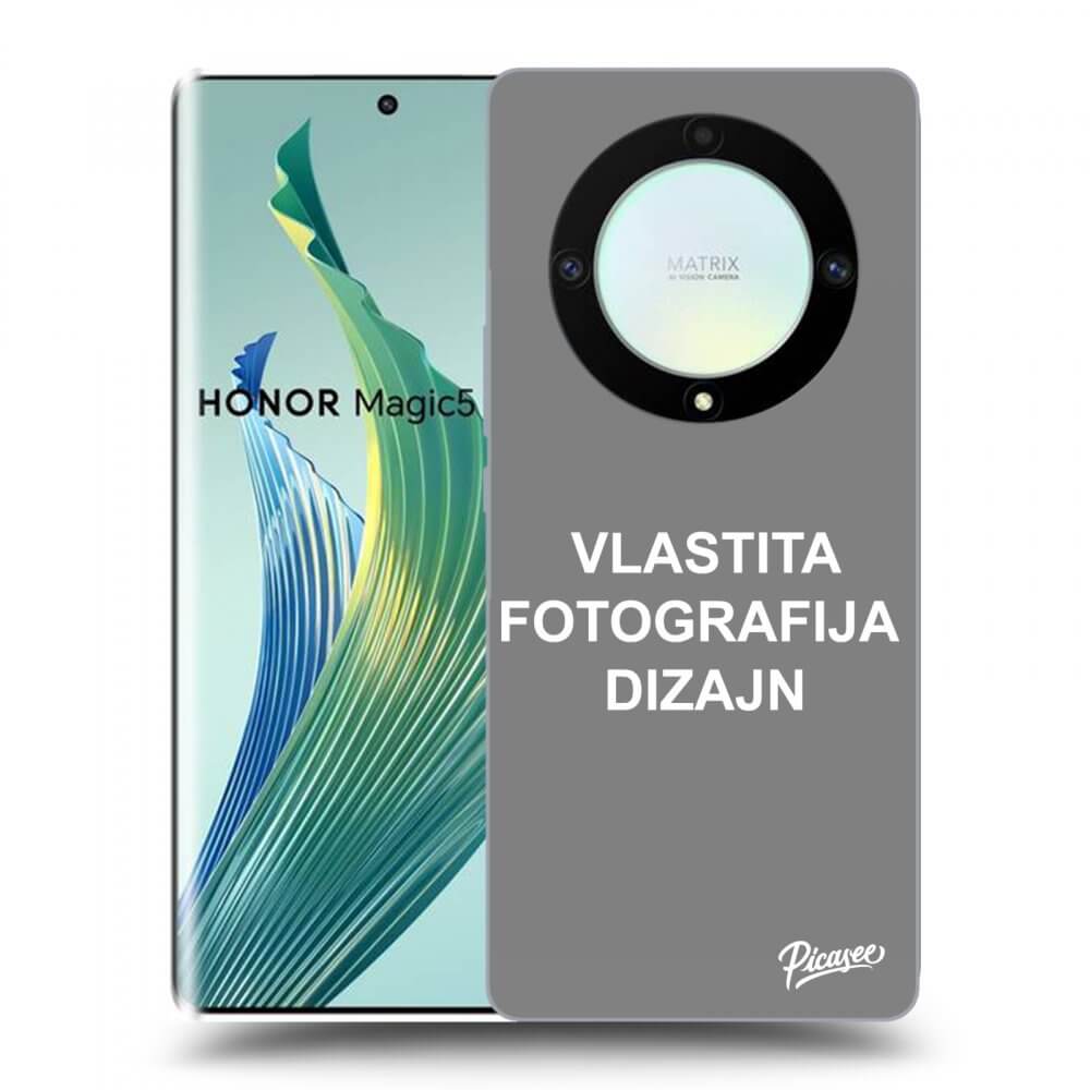Picasee silikonska prozirna maskica za Honor Magic5 Lite 5G - Vlastiti foto dizajn