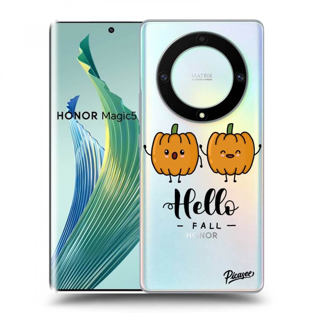 Picasee silikonska prozirna maskica za Honor Magic5 Lite 5G - Hallo Fall