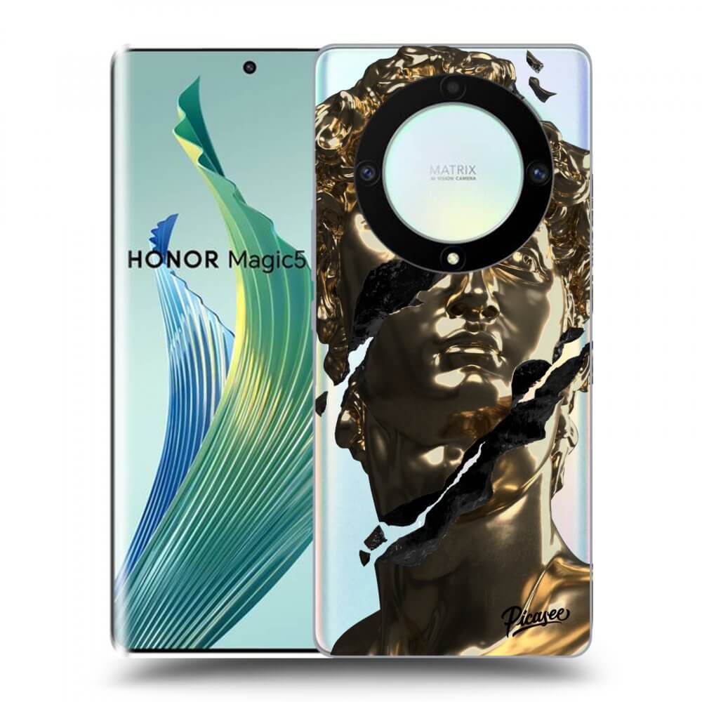 Picasee silikonska prozirna maskica za Honor Magic5 Lite 5G - Golder