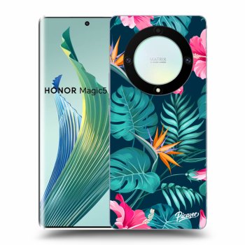 Maskica za Honor Magic5 Lite 5G - Pink Monstera