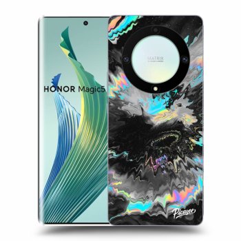 Picasee crna silikonska maskica za Honor Magic5 Lite 5G - Magnetic