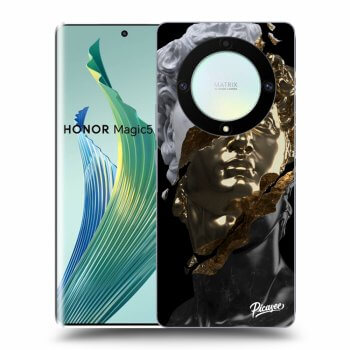 Picasee crna silikonska maskica za Honor Magic5 Lite 5G - Trigger