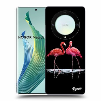 Maskica za Honor Magic5 Lite 5G - Flamingos couple