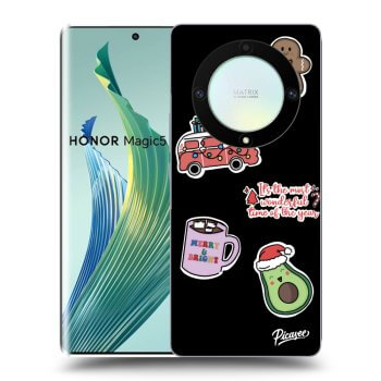 Maskica za Honor Magic5 Lite 5G - Christmas Stickers