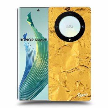 Picasee silikonska prozirna maskica za Honor Magic5 Lite 5G - Gold