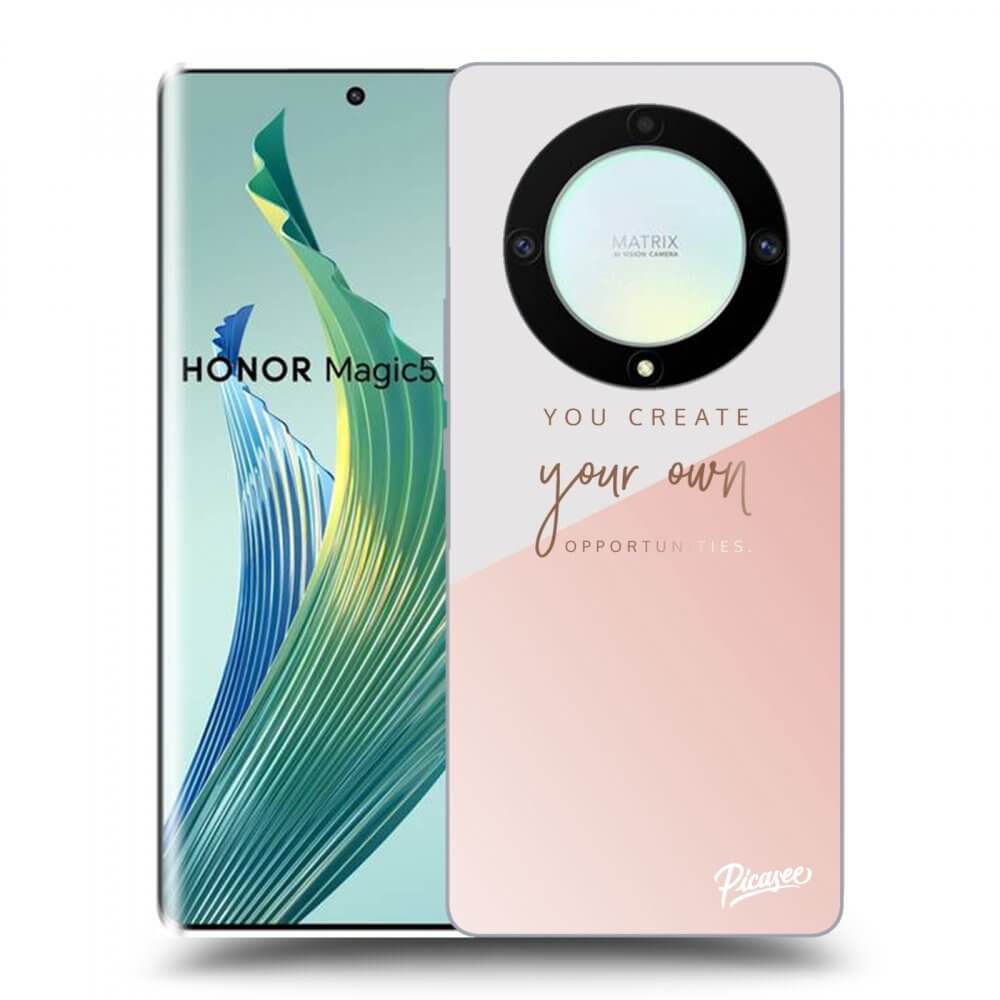 Picasee silikonska prozirna maskica za Honor Magic5 Lite 5G - You create your own opportunities