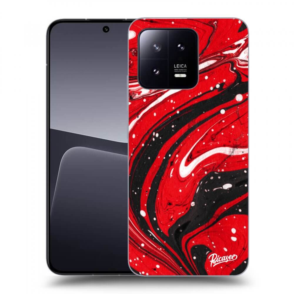 Picasee crna silikonska maskica za Xiaomi 13 - Red black