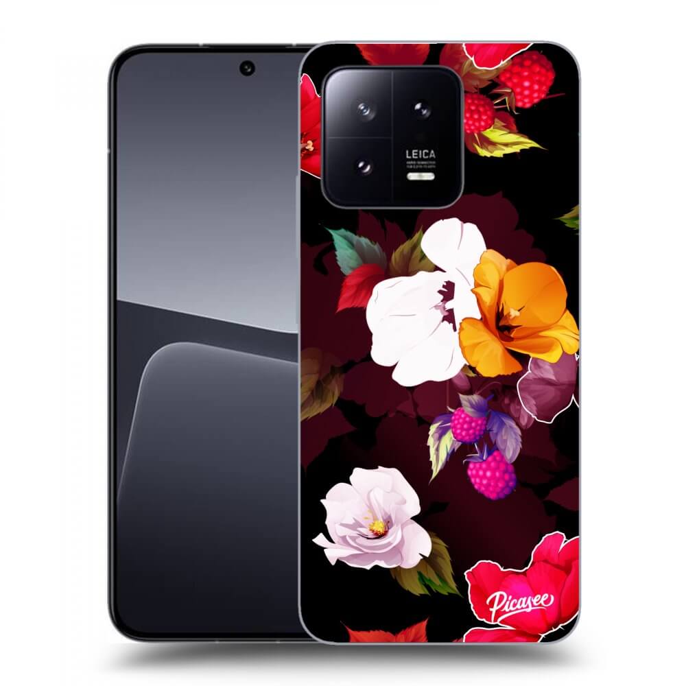 Picasee silikonska prozirna maskica za Xiaomi 13 - Flowers and Berries