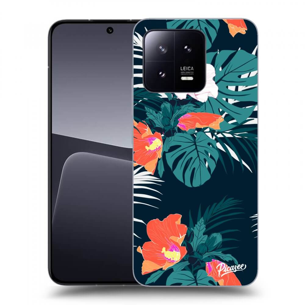 Picasee crna silikonska maskica za Xiaomi 13 - Monstera Color