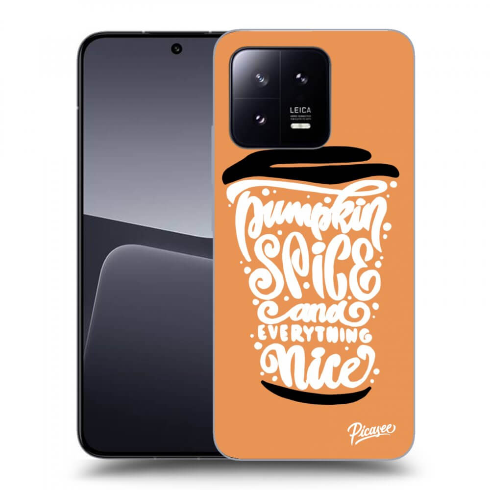 Picasee silikonska prozirna maskica za Xiaomi 13 - Pumpkin coffee