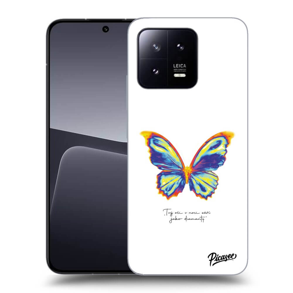 Picasee silikonska prozirna maskica za Xiaomi 13 - Diamanty White
