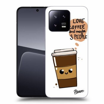 Picasee silikonska prozirna maskica za Xiaomi 13 - Cute coffee