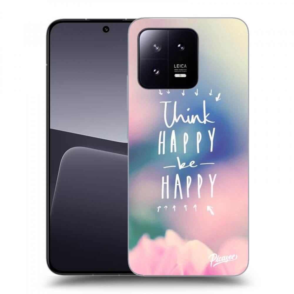 Picasee crna silikonska maskica za Xiaomi 13 - Think happy be happy