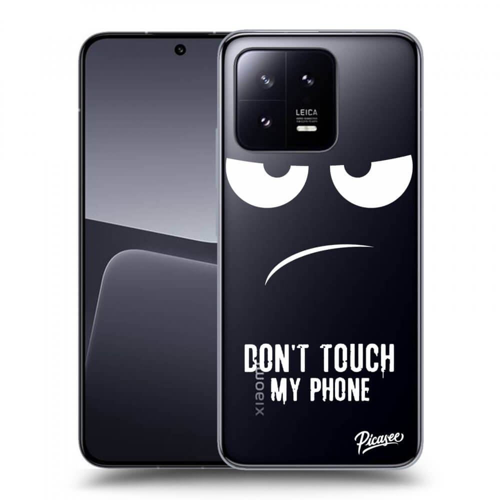 Picasee silikonska prozirna maskica za Xiaomi 13 - Don't Touch My Phone