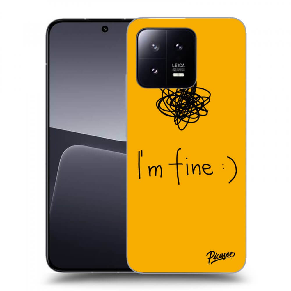 Picasee crna silikonska maskica za Xiaomi 13 Pro - I am fine
